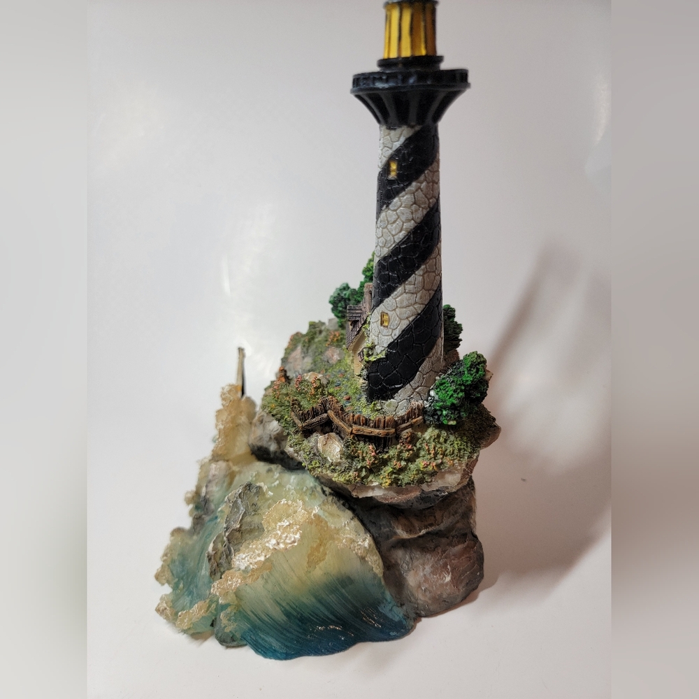 Lighthouse Vintage Wind Up Musical Picture Frame Sankyo - Picture 5 of 6